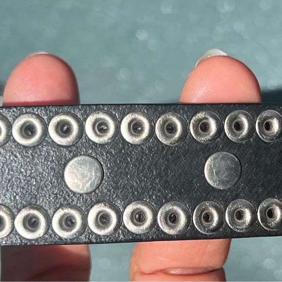 Nocona Belt Co Embellished Western Leather Black Belt Size Medium Good Condition - Picture 8 of 14